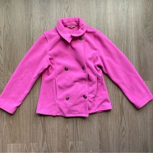 Land’s End Youth (Large) pink thick fleece coat